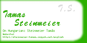 tamas steinmeier business card